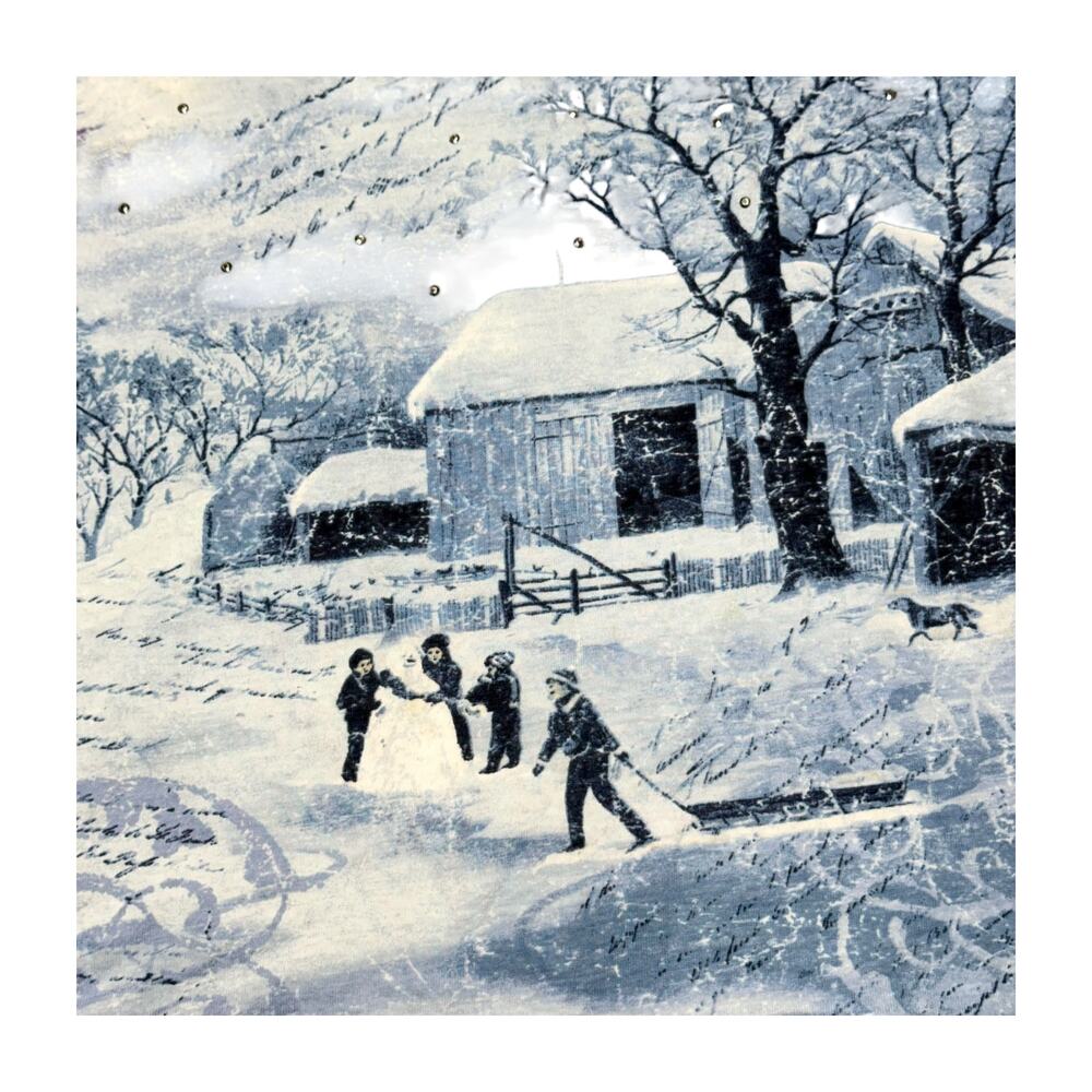 JasonMaxwell Winter Scene Blouse XL - Picture 7 of 7